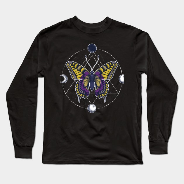 Intersex Butterfly Long Sleeve T-Shirt by Psitta